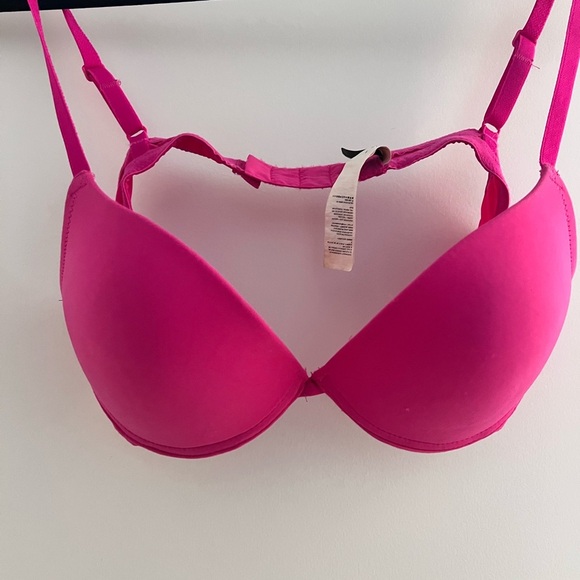 Vibrant Pink Pushup Women's Bra Size 36 B - Picture 2 of 6